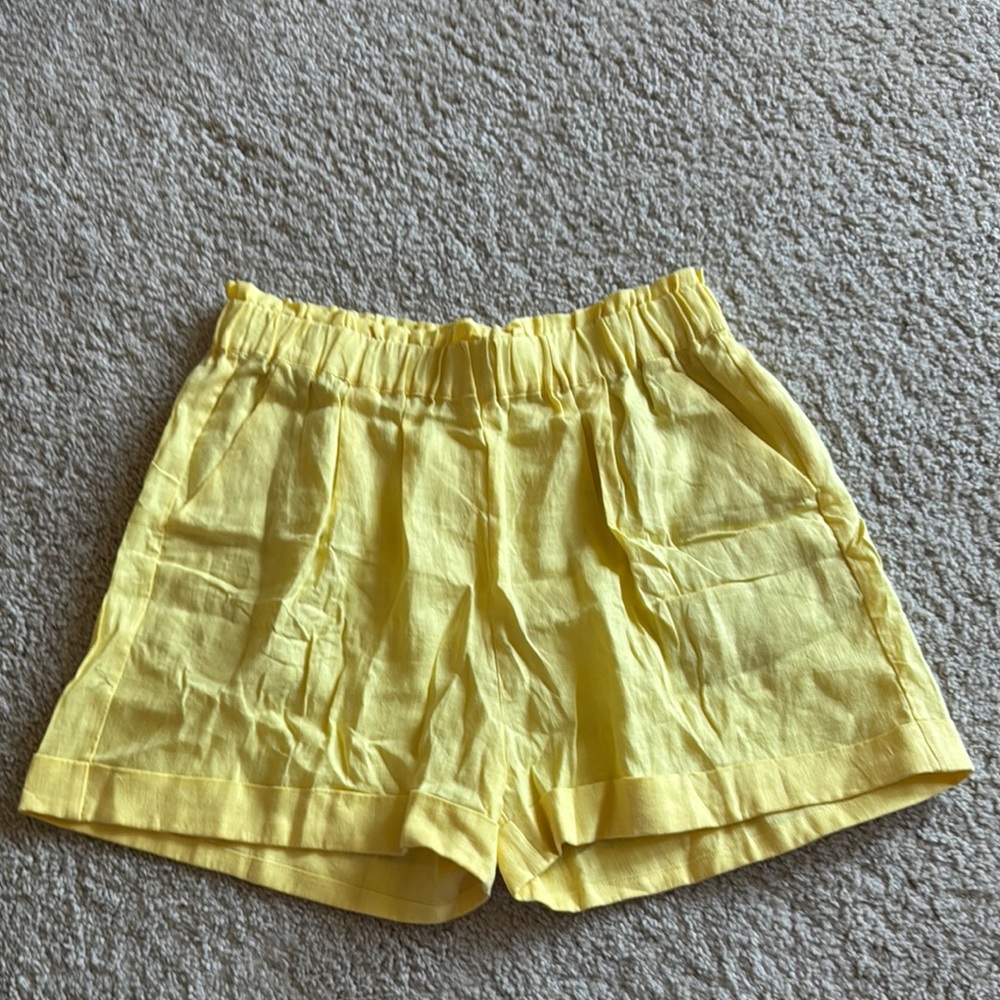 Rove SUMMER Shorts lemon linen size large - Picture 2 of 11
